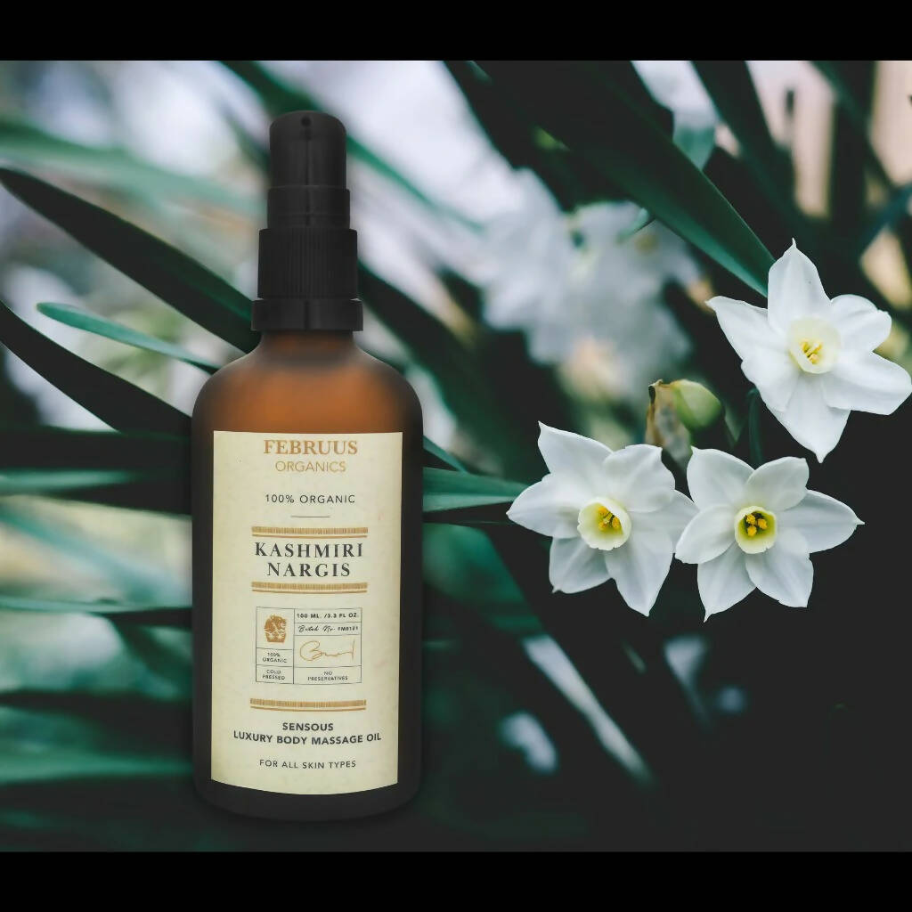 Februus Organics Kashmiri Nargis Body Oil - Distacart