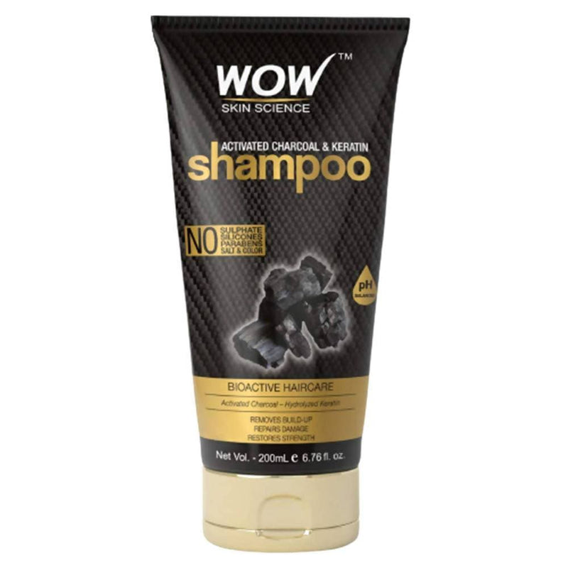 Wow Skin Science Charcoal &amp; Keratin Shampoo - Distacart