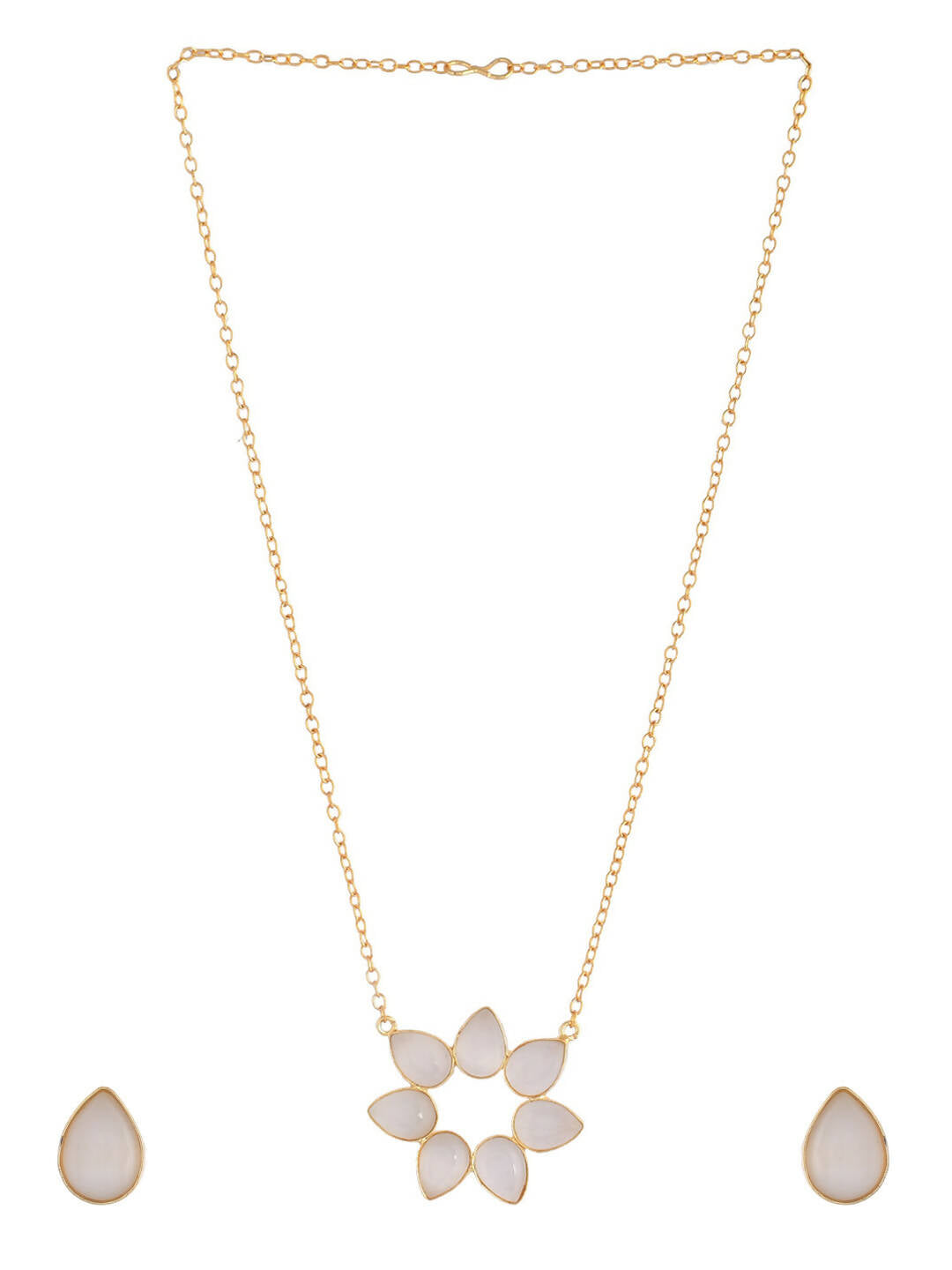VOJ Women Gold Color stainless steel Jewellery Set - Distacart
