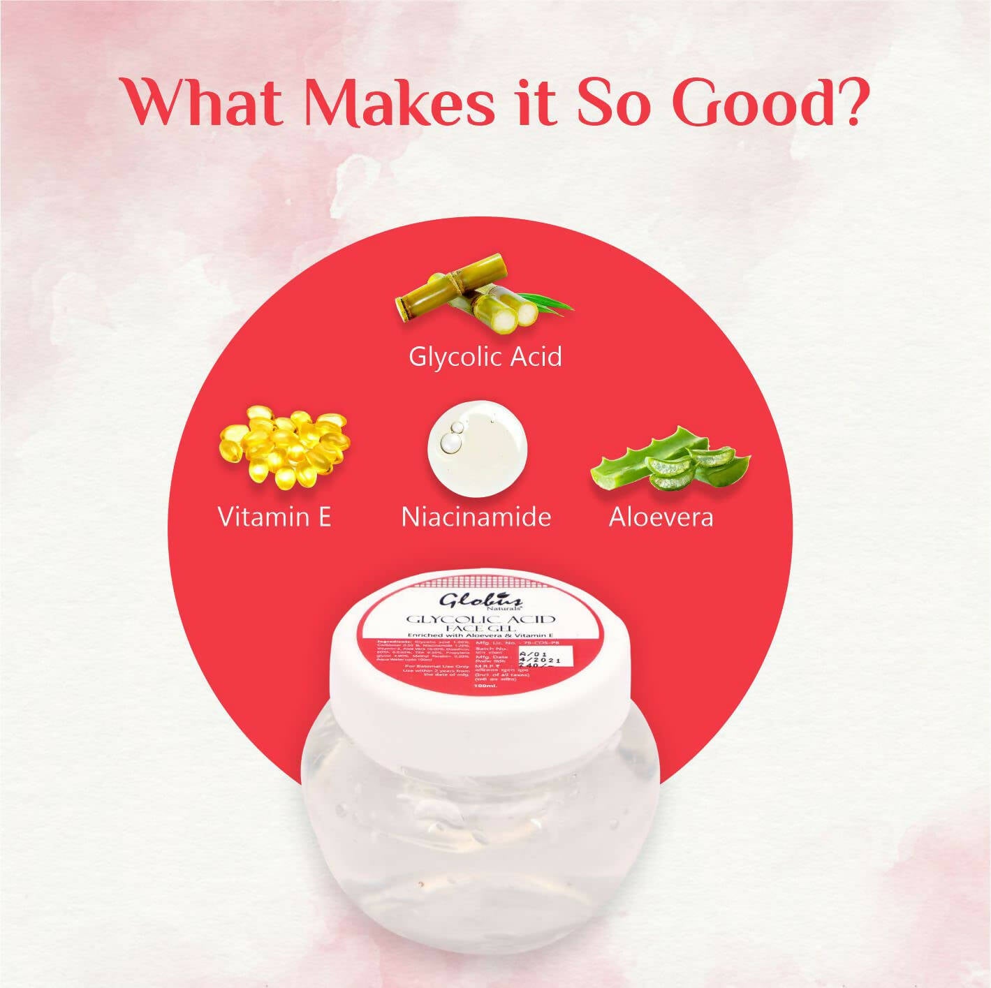 Globus Naturals Glycolic Acid Face Cream - Distacart
