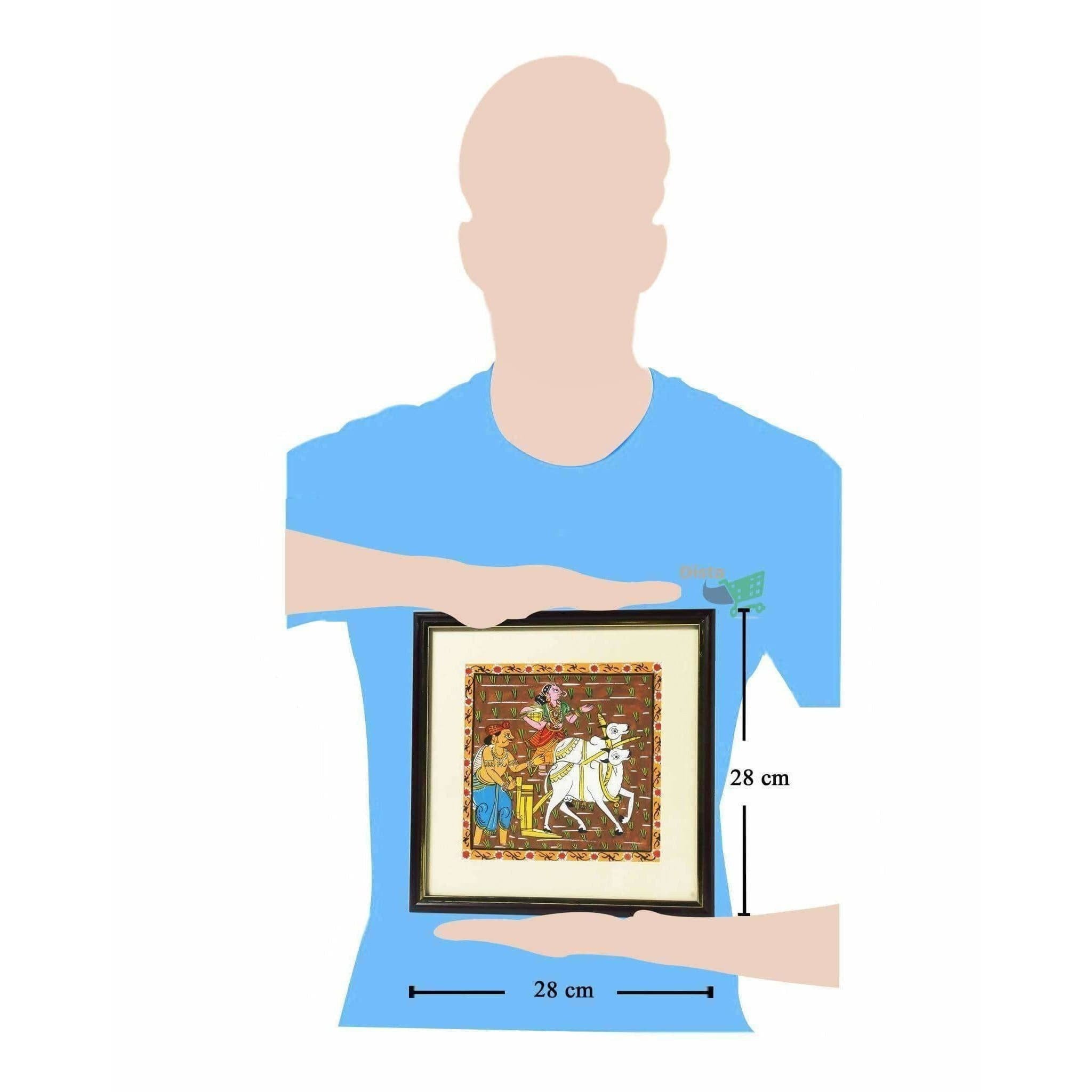 Cheriyal Painting of Former Working on Field - Distacart