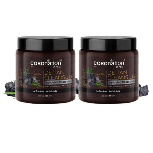 Coronation Herbal Activated Charcoal De-Tan Cleanser - Distacart