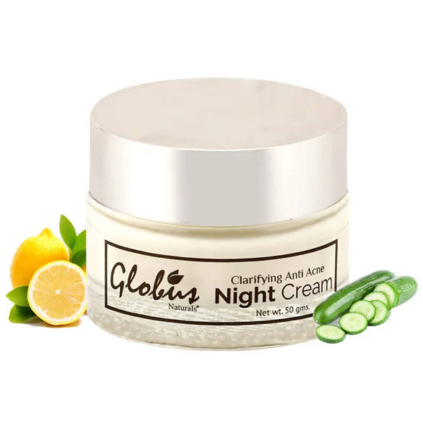 Globus Naturals Clarifying Anti Acne Night Cream - Distacart