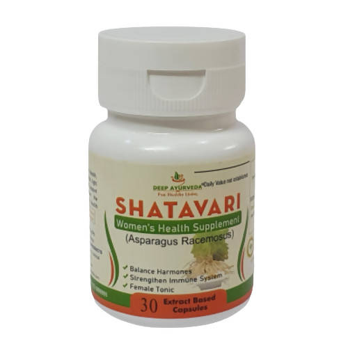 Deep Ayurveda Shatavari 500mg Veg Capsules - Distacart