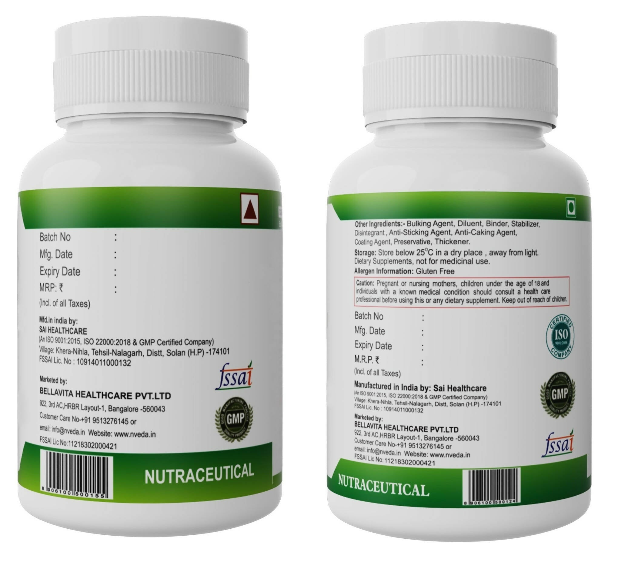 Nveda Joint Support Tablets and Calcium, Magnesium, Zinc, Vit D & B12 Tablets Combo - Distacart