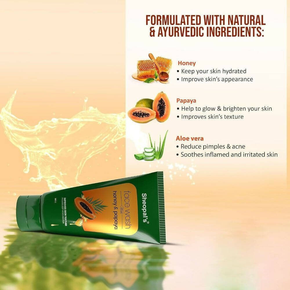 Sheopal's Honey papaya Face wash - Distacart