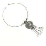 Thumbnail for Mominos Fashion Johar Kamal Oxidised Silver-Plated Hasli Design Necklace Choker For Women - Distacart