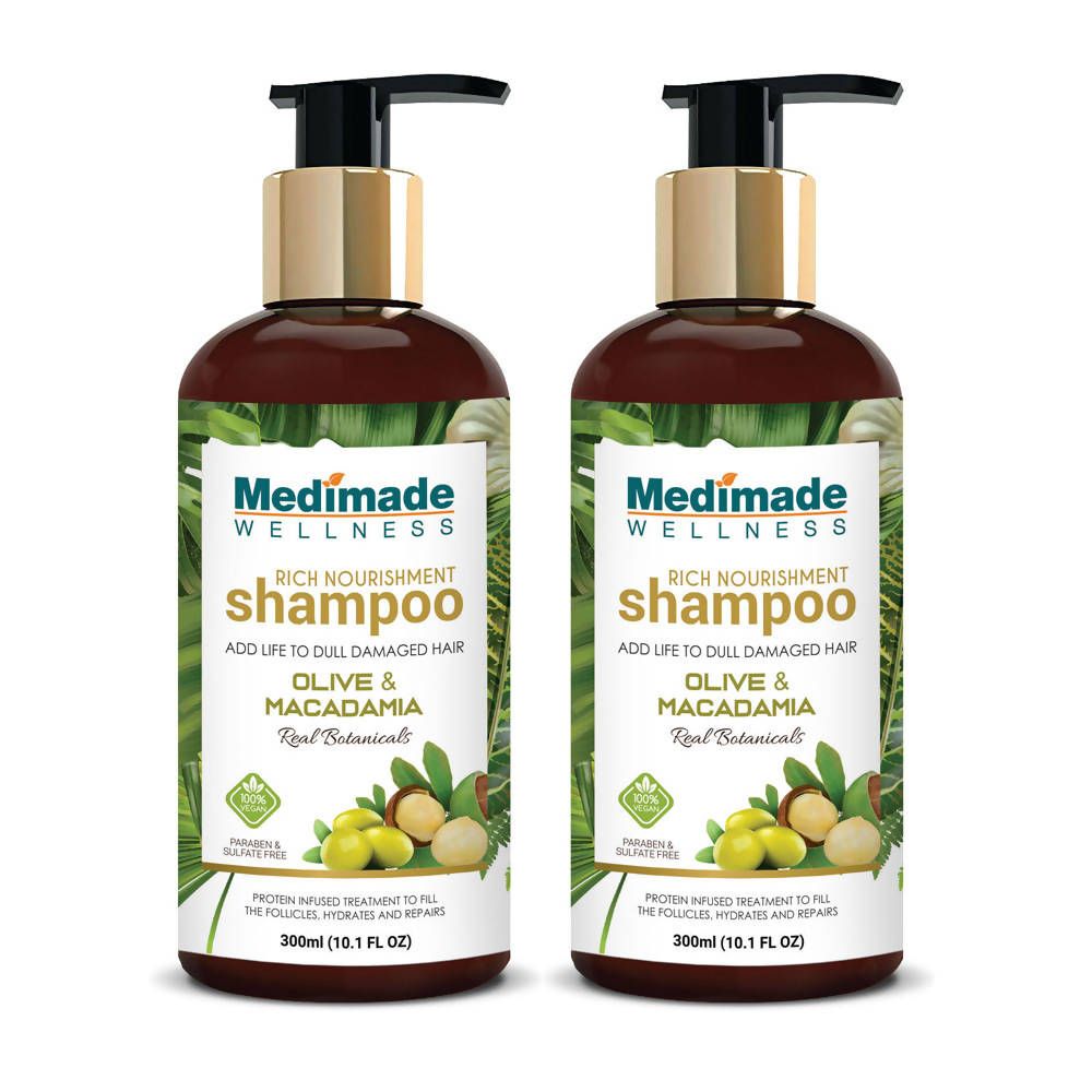 Medimade Wellness Rich Nourishment Shampoo With Olive and Macadamia - Distacart