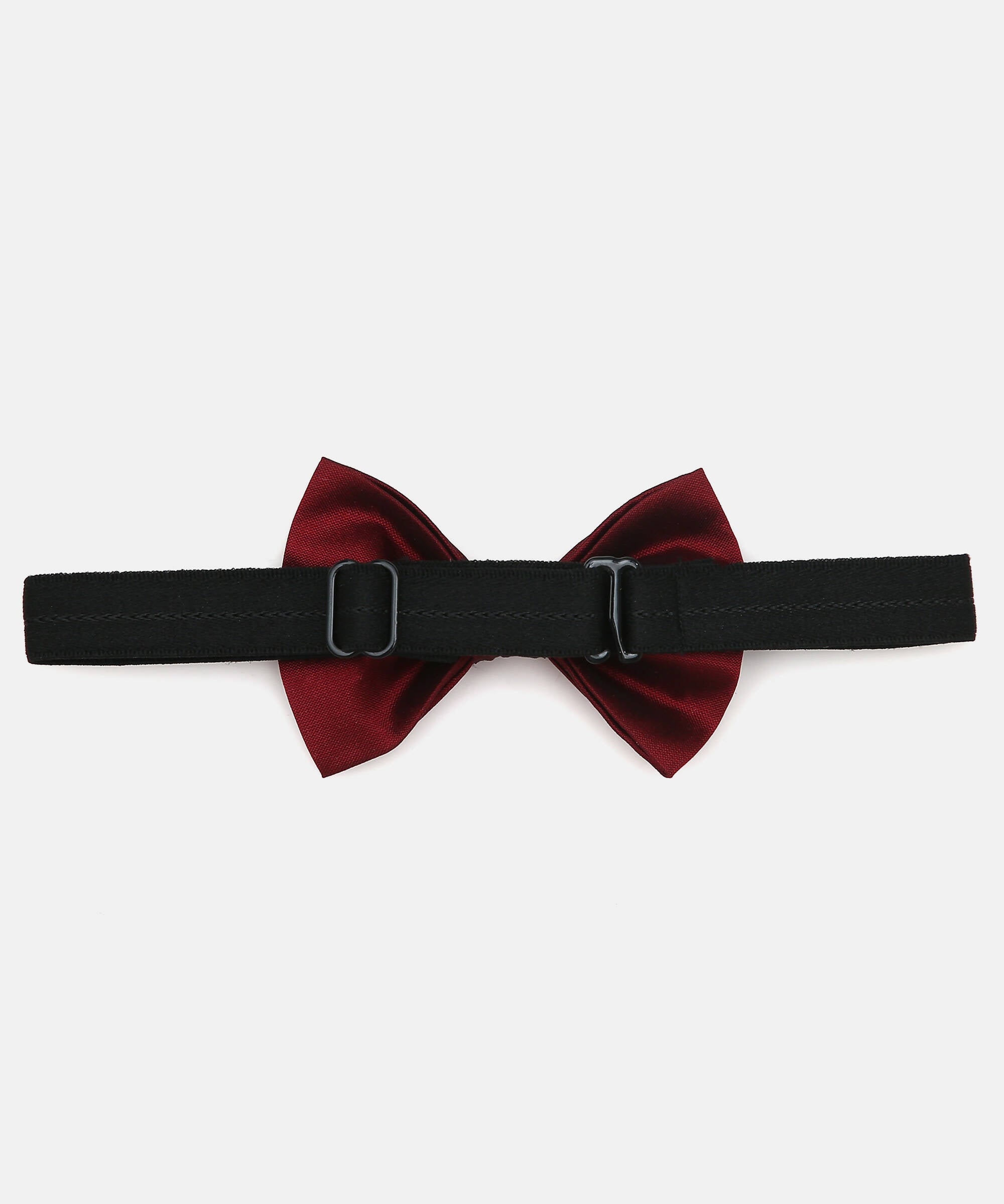 Manet Boys Solid Double Layer Bow - Maroon - Distacart