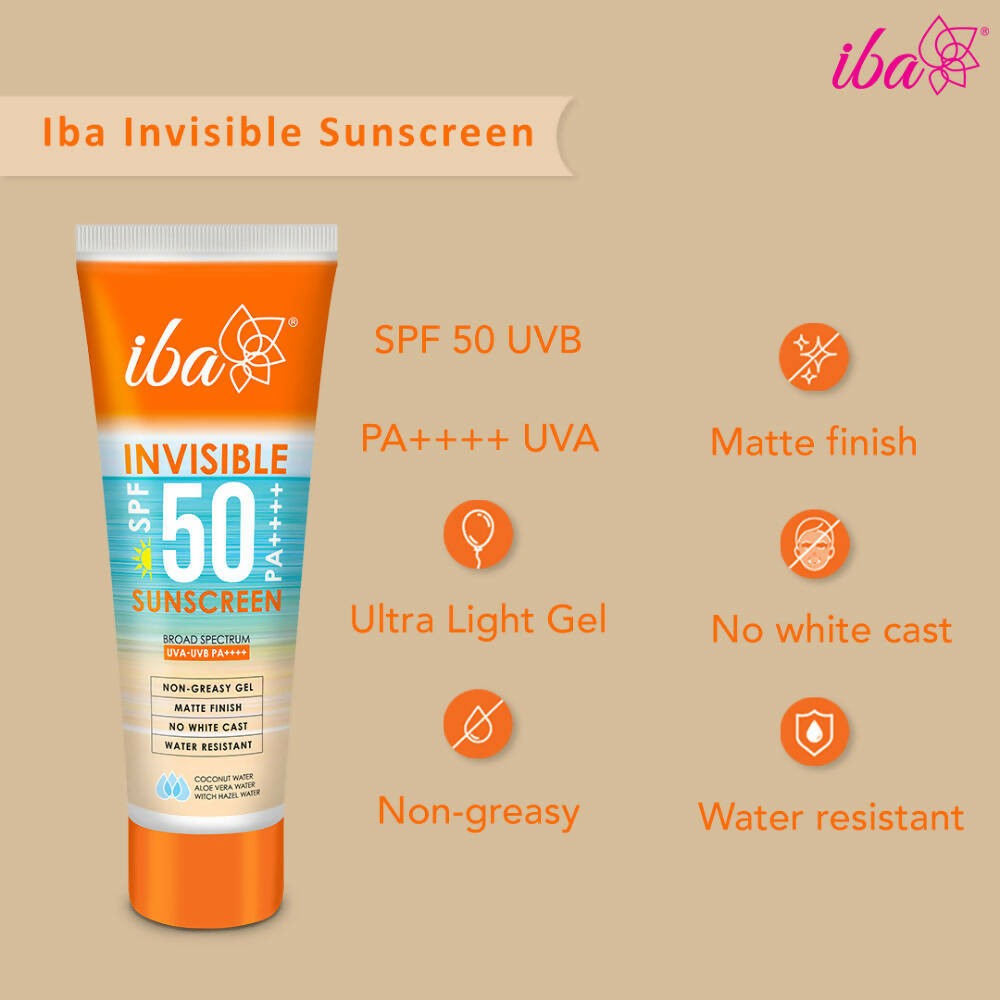 Iba Invisible SPF 50 Pa++++ Sunscreen - Distacart