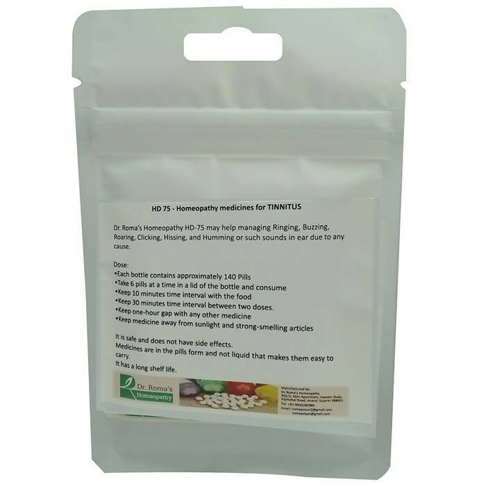 Dr. Romas Homeopathy HD-75 Tinnitus - Distacart