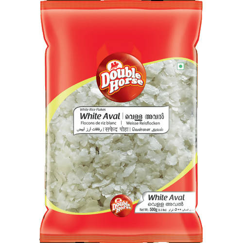 Double Horse White Rice Flakes/ White Aval - Distacart