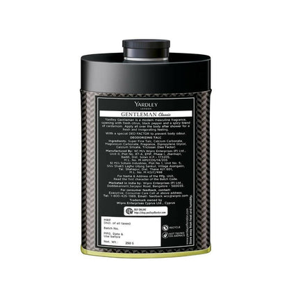 Yardley London Gentleman Classic Talcum Powder For Men - Distacart
