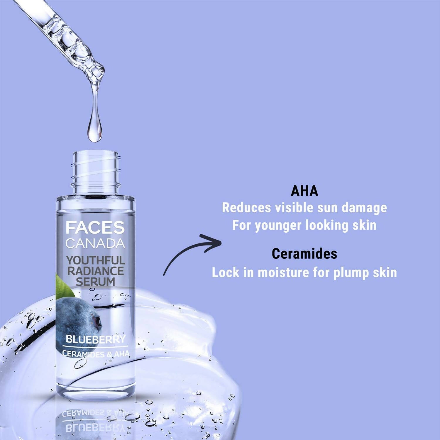 Faces Canada Youthful Radiance Serum - Blueberry - Distacart