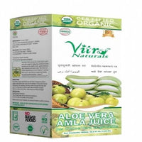 Thumbnail for Vitro Naturals Certified Organic Aloe Vera Amla Juice - Distacart