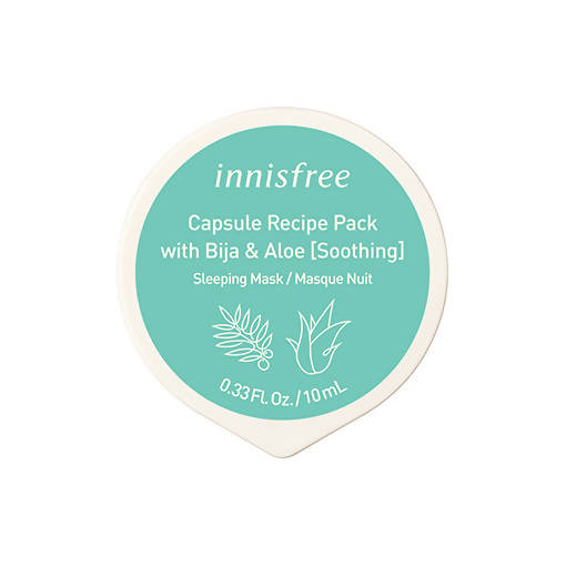 Innisfree Capsule Recipe Pack With Bija & Aloe (Soothing) Sleeping Mask/Masque Nuit