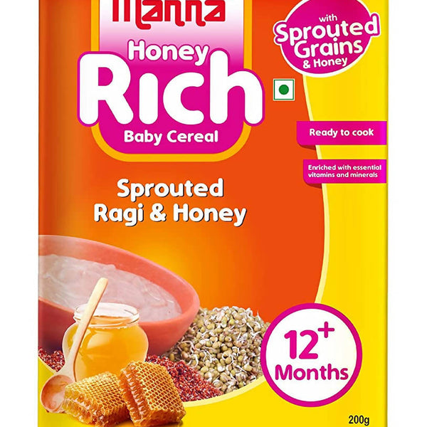 Manna Honey Rich Baby Cereal For 12+ Months