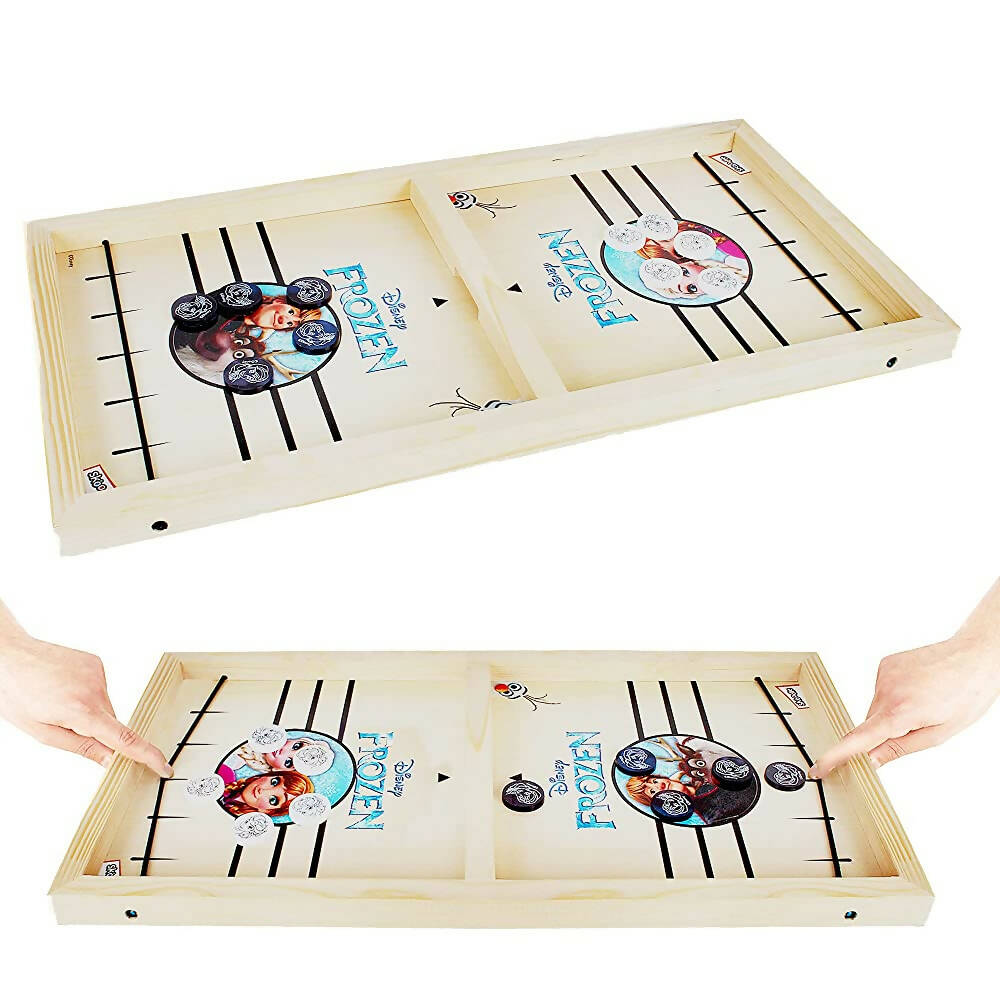 Skoodle Disney Frozen Sling Puck Game, Super Fast Portable Desktop Sport Table Board Game Tabletop Slingshot Games Toys for Kids - Distacart