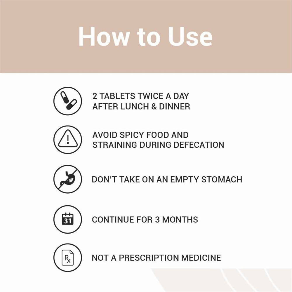 Cureveda Piles Peace Tablets - Distacart