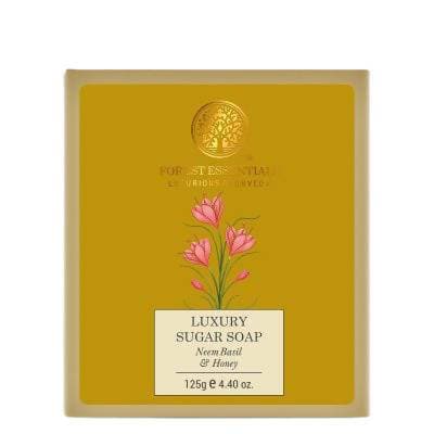 Forest Essentials Luxury Sugar Soap Neem Basil & Honey - Distacart