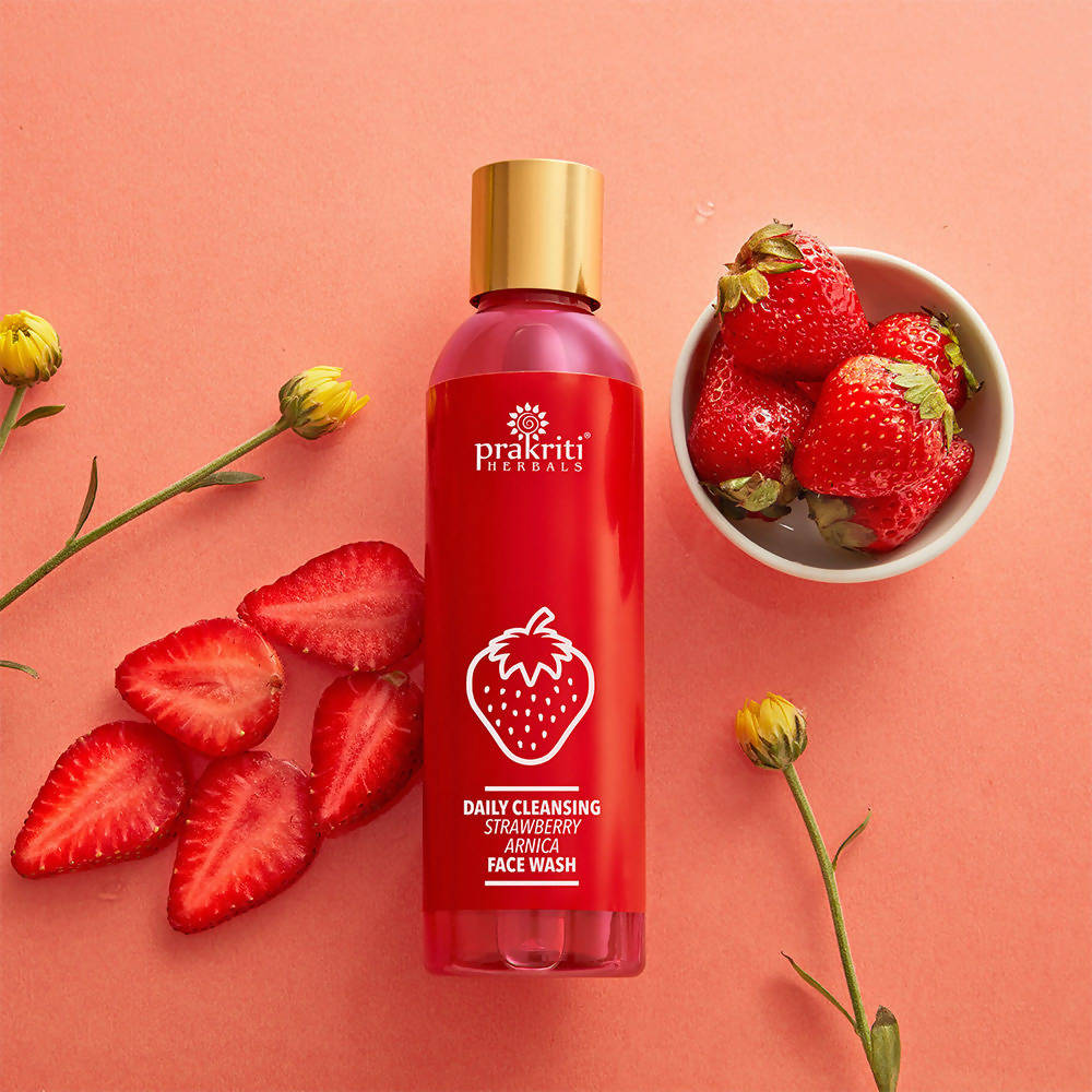 Prakriti Herbals Daily Cleansing Strawberry Arnica Face Wash