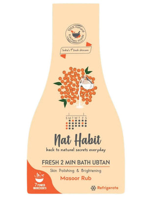 Nat Habit Masoor Rub Fresh 2 Min Bath Ubtan - Distacart