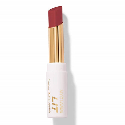 Myglamm LIT Creamy Matte Lipstick Manhattan - Distacart