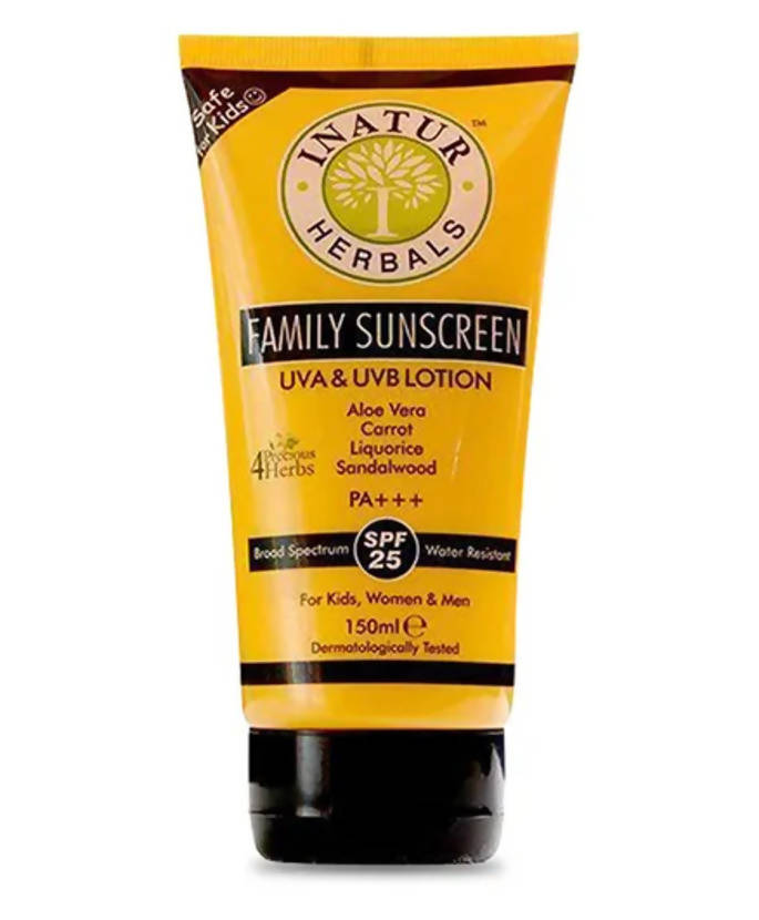 Inatur Family Sunscreen UVA & UVB Lotion SPF 25