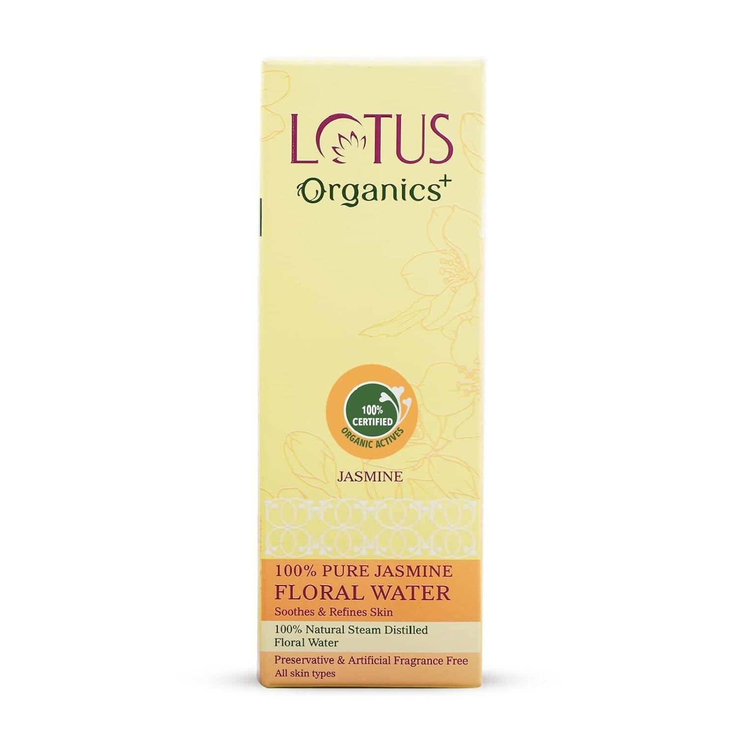 Lotus Organics+ 100% Pure Jasmine Floral Water - Distacart