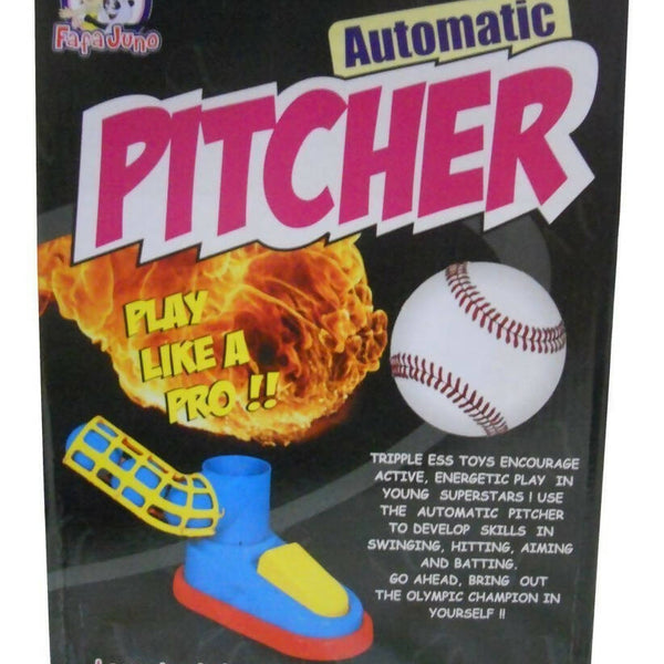 Sardar Ji Ki Dukan Automatic Plastic Pitcher Game, Unbreakable, Includes 1 Bat, 3 Balls (Multicolor) - Distacart
