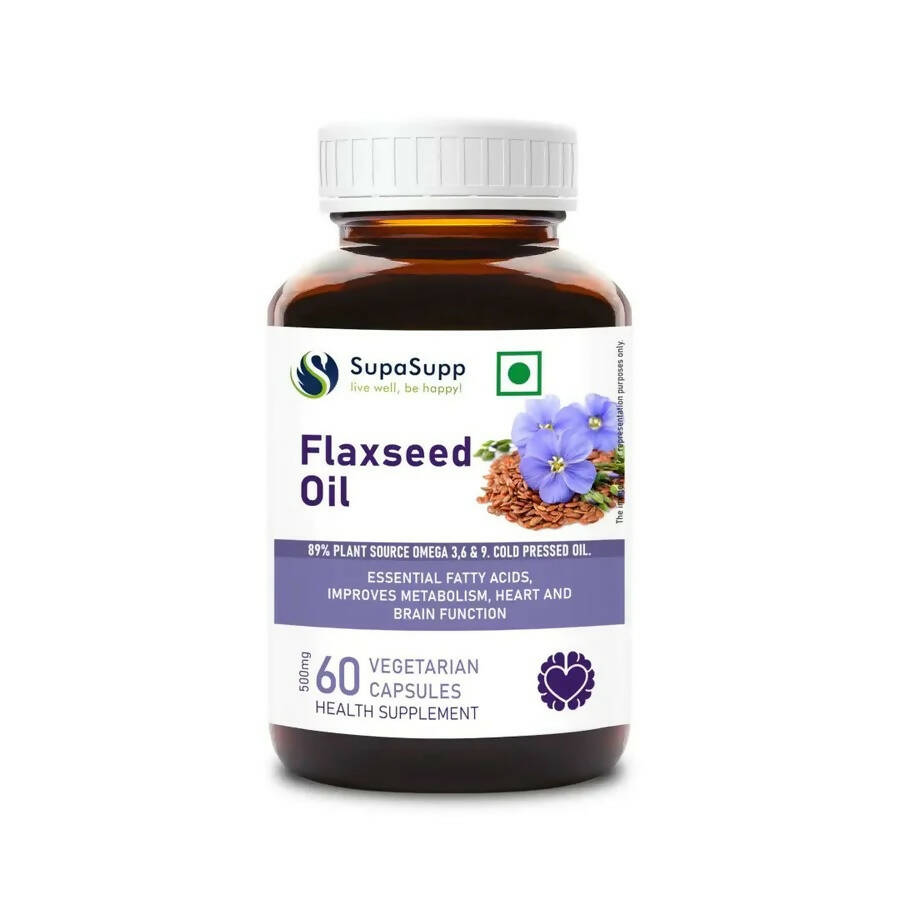 Sri Sri Tattva Supasupp Flaxseed Oil Capsules - Distacart