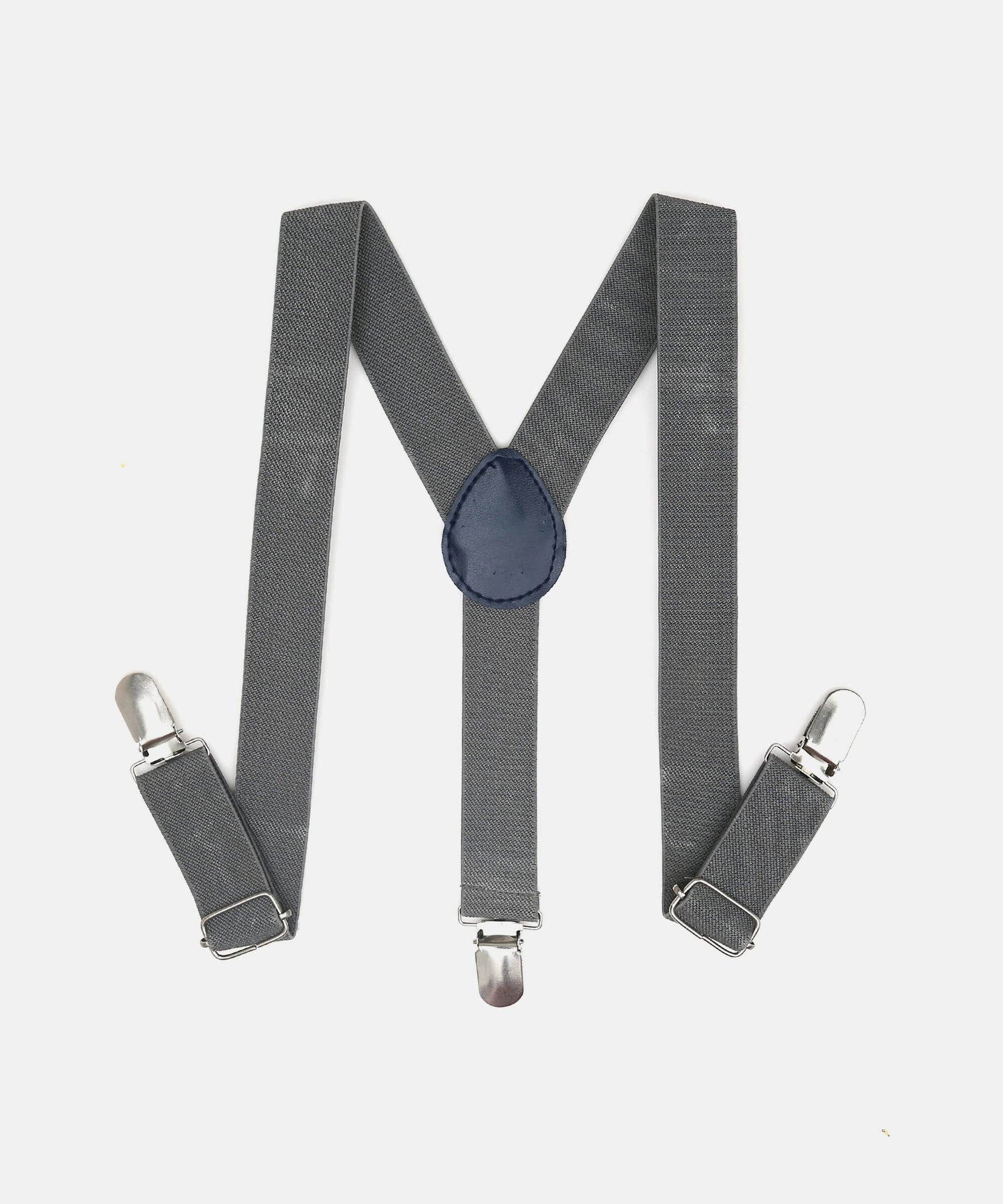 Manet Boys Solid Suspenders - Grey - Distacart