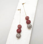 Thumbnail for Bling Accessories Rhinestone Ball Long Earring - Distacart