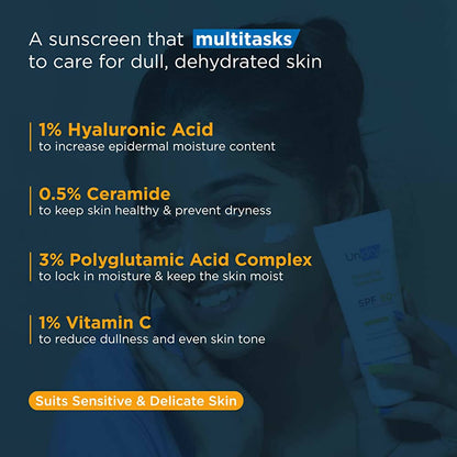 Undry Hydrating Sunscreen SPF 50+ for Dry Skin - Distacart