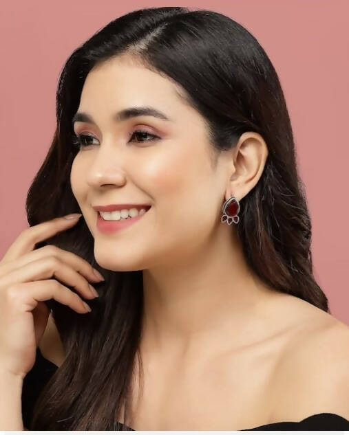 Teardrop Shaped Studs Earrings for Women & Girls By House of Ree - Distacart