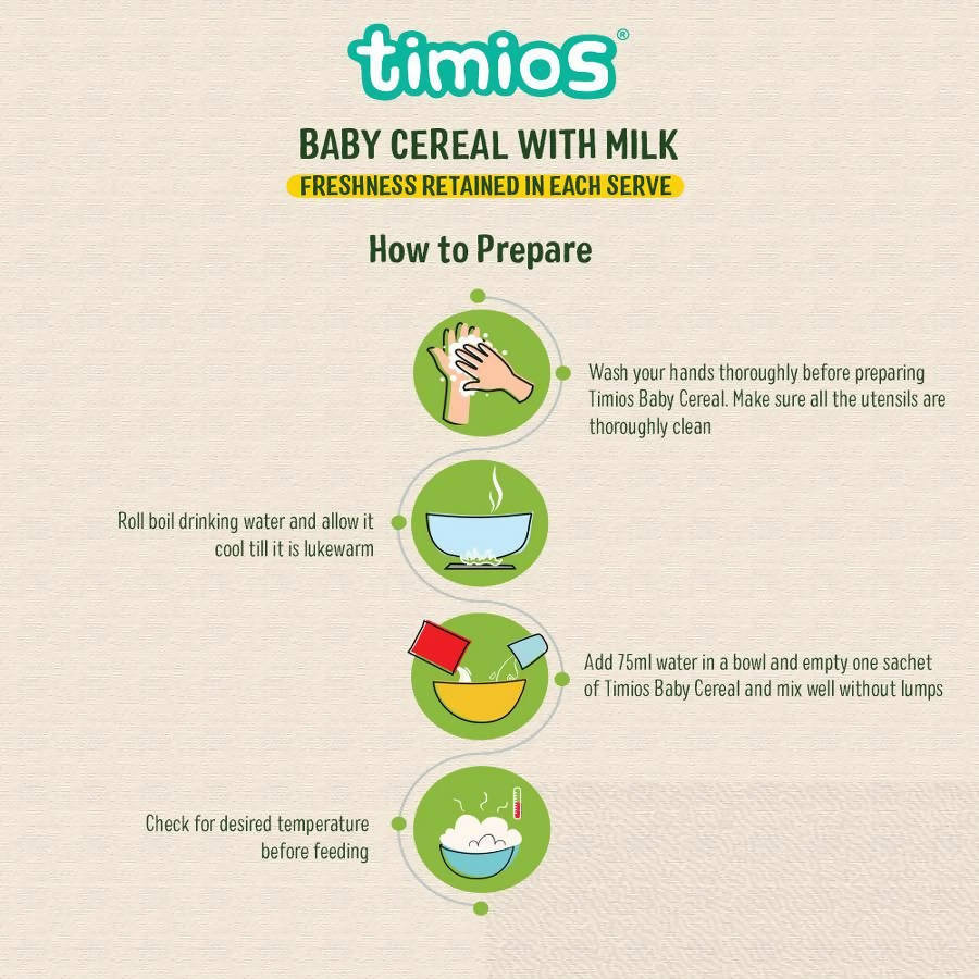 Timios Organic Multigrain Veg Baby Cereal How To Prepare