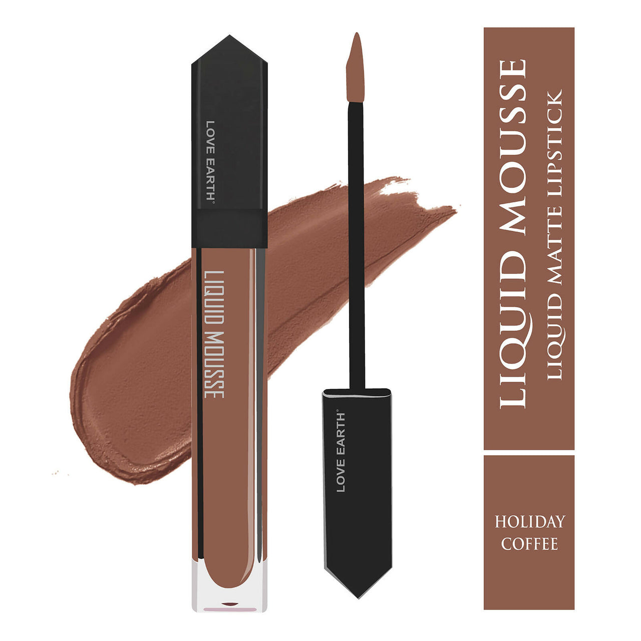 Love Earth Liquid Mousse Lipstick - Holiday Coffee - Distacart