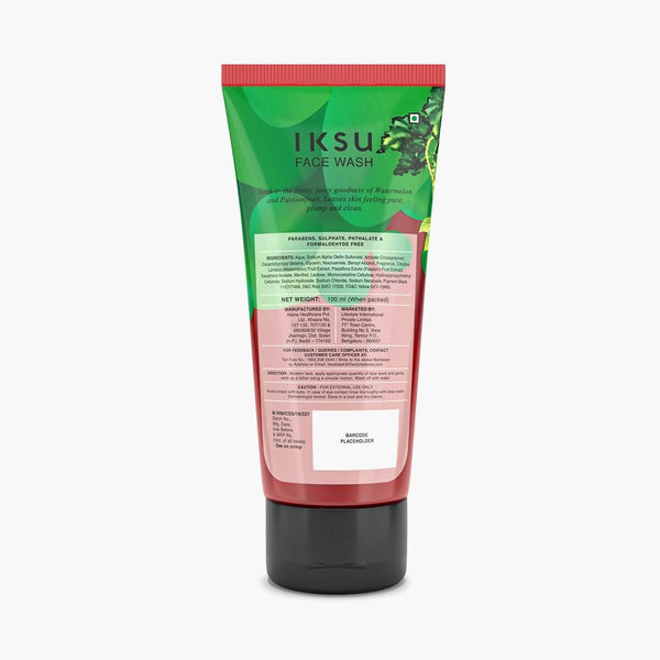 IKSU Watermelon & Passion Fruit Face Wash - Distacart