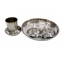 Thumbnail for Pigeon Ultimate Lunch Thali Set With Bowls , Glasses and Spoons - 7 Pieces - Distacart