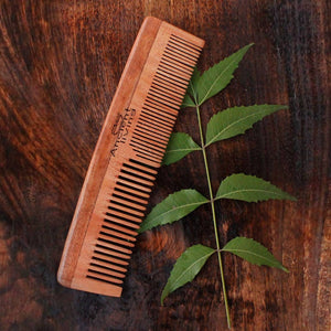 Ancient Living Neem Wood Comb 2 in 1 Model - Distacart