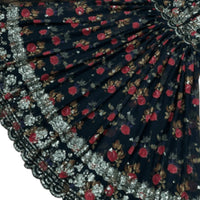 Thumbnail for Arfa Fashion House Designer Georgette Black Gown