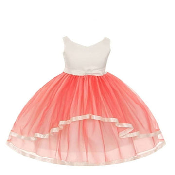 Asmaani Baby Girl's Off-White Multi-Coloured Satin A-Line Maxi Full Length Dress (AS-DRESS_22161) - Distacart