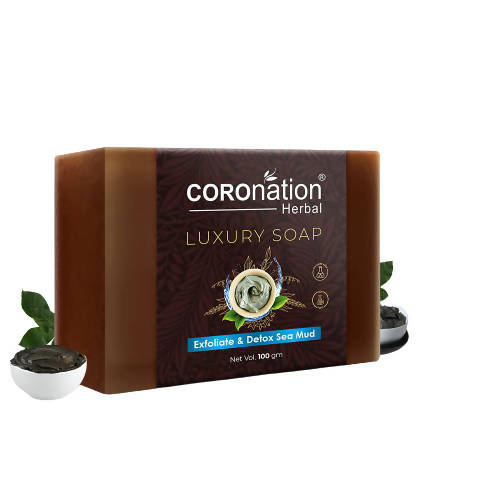Coronation Herbal Exfoliate & Detox Dead Sea Mud Luxury Soap - Distacart