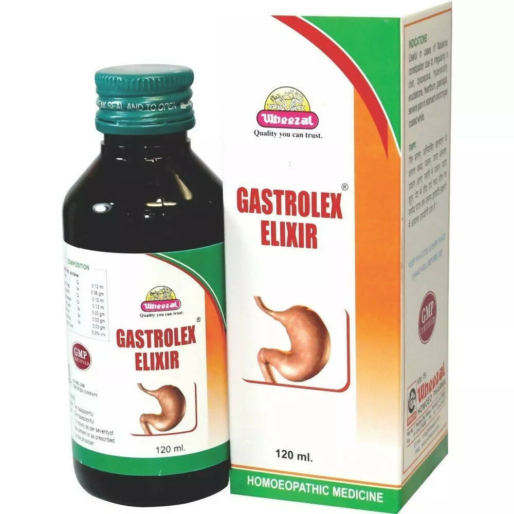 Wheezal Homeopathy Gastrolex Elixir Syrup - Distacart