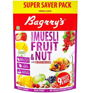 Bagrry's Crunchy Fruit & Nut Muesli with Cranberries - Distacart
