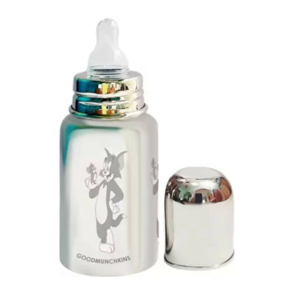 Goodmunchkins Stainless Steel Feeding Bottle 304 Grade Steel, Jointless, BPA Free, Rustfree Bottle For Kids 300ml - Distacart