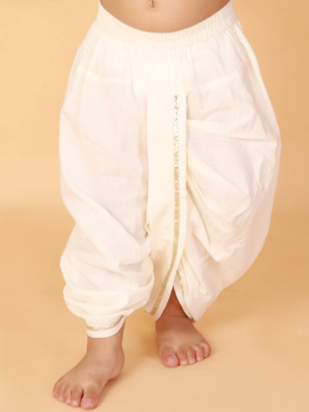 Lil Drama Boys Kurta With Dhoti Set - Orange - Distacart