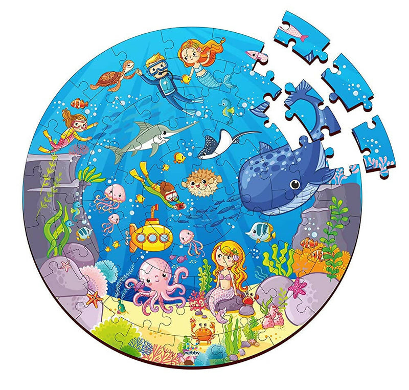 Webby Wooden Ocean Jigsaw Puzzle - 60 Pcs - Distacart