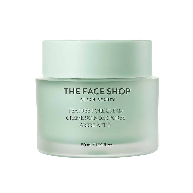 The Face Shop Tea Tree Pore Cream For Oily & Acne Prone Skin - Distacart