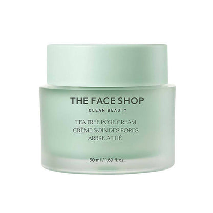 The Face Shop Tea Tree Pore Cream For Oily & Acne Prone Skin - Distacart